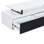 Meuble télé moderne, minimaliste, rectangulaire, extensible, avec 2 tiroirs et 1 armoire pour le salon, jusqu'à 100 po-258832690