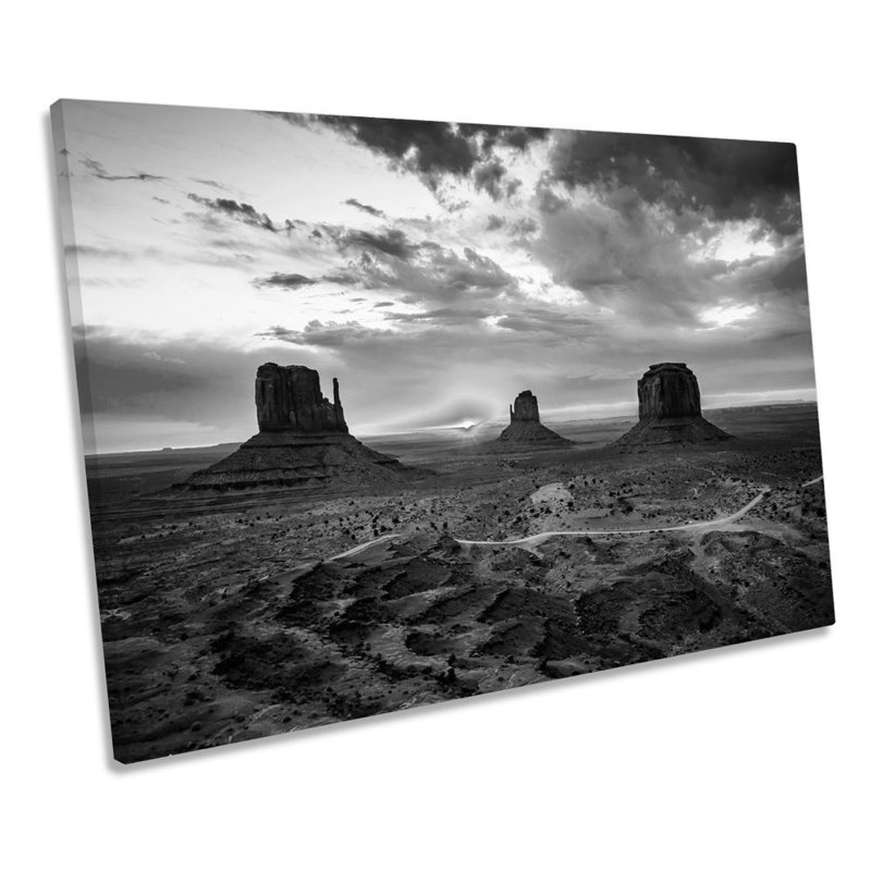 Monument Valley Sunset - Wrapped Canvas Print, 40.6cm H x 61cm W x 2cm D