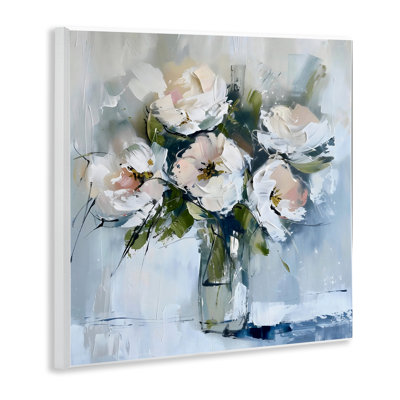 Cottage Chic Modern Bouquet Wall Plaque, design by LSR Creative Studio