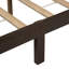 Structure de lit très grand en bois massif avec tête de lit à broche-305938424