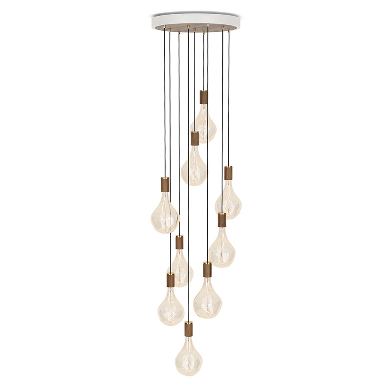 Voronoi II 9 - Light Pendant, Walnut