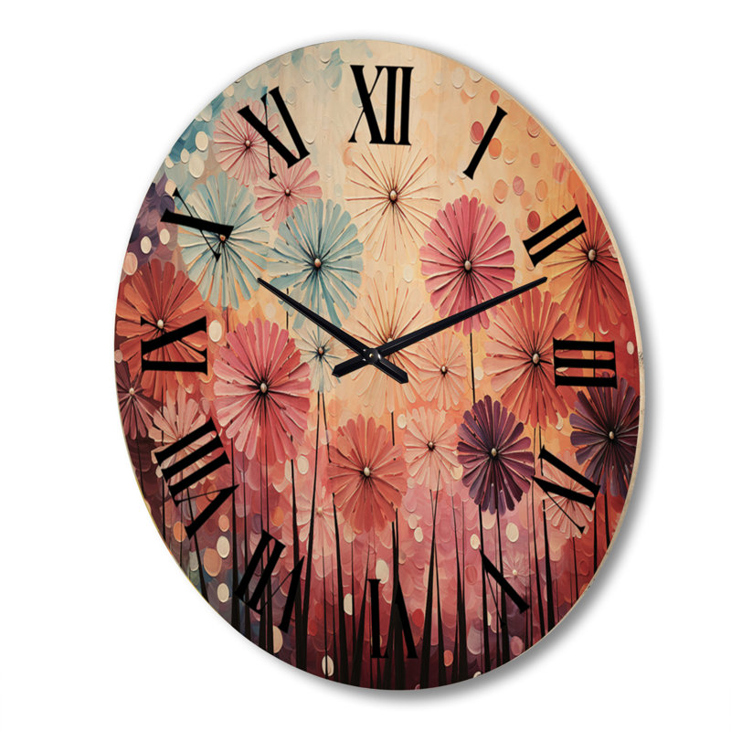 Horloge murale en bois massif Veljkov, Très grand