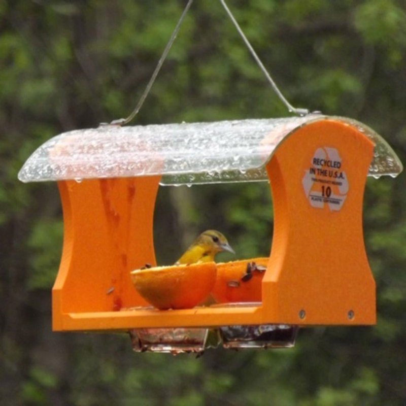 Mangeoire à oiseaux recyclée