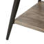 Table basse grise avec amplement d'espace de rangement pour les accessoires spacieux d'inspiration Mid-Century