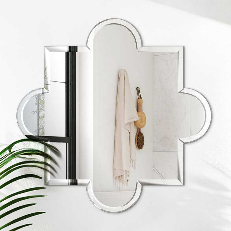 Miroir mural sans cadre en verre, H 31,5 po x l 31,5 po