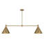 Moderne 2-Light Chandelier