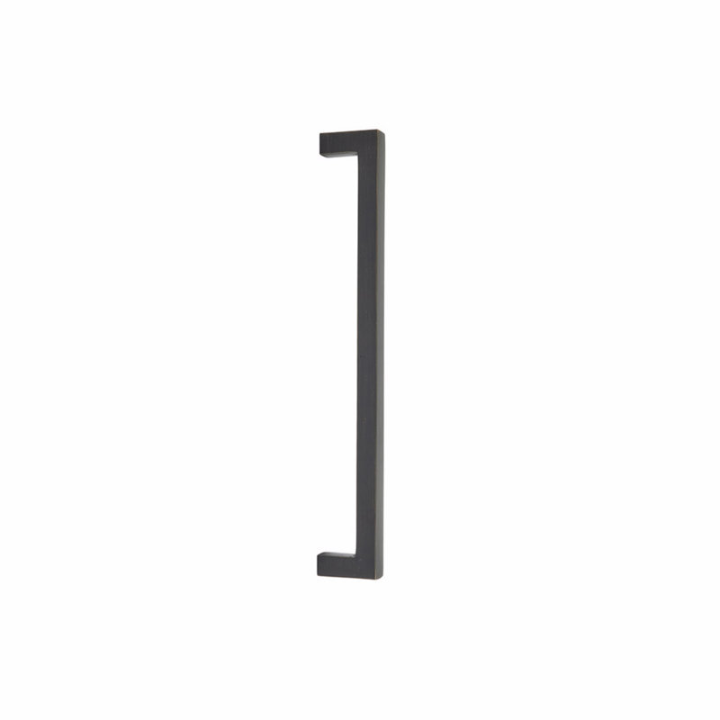 Emtek Rustic Modern Rectangular Appliance, Medium Bronze, 12" Center to Center