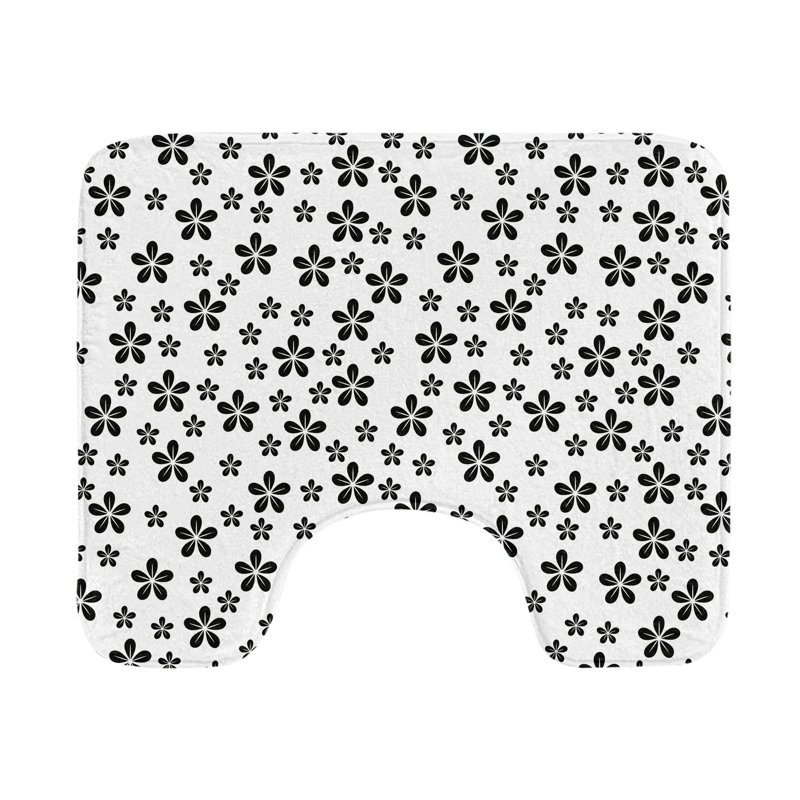 Tapis de salle de bain en U gris anthracite 20 po