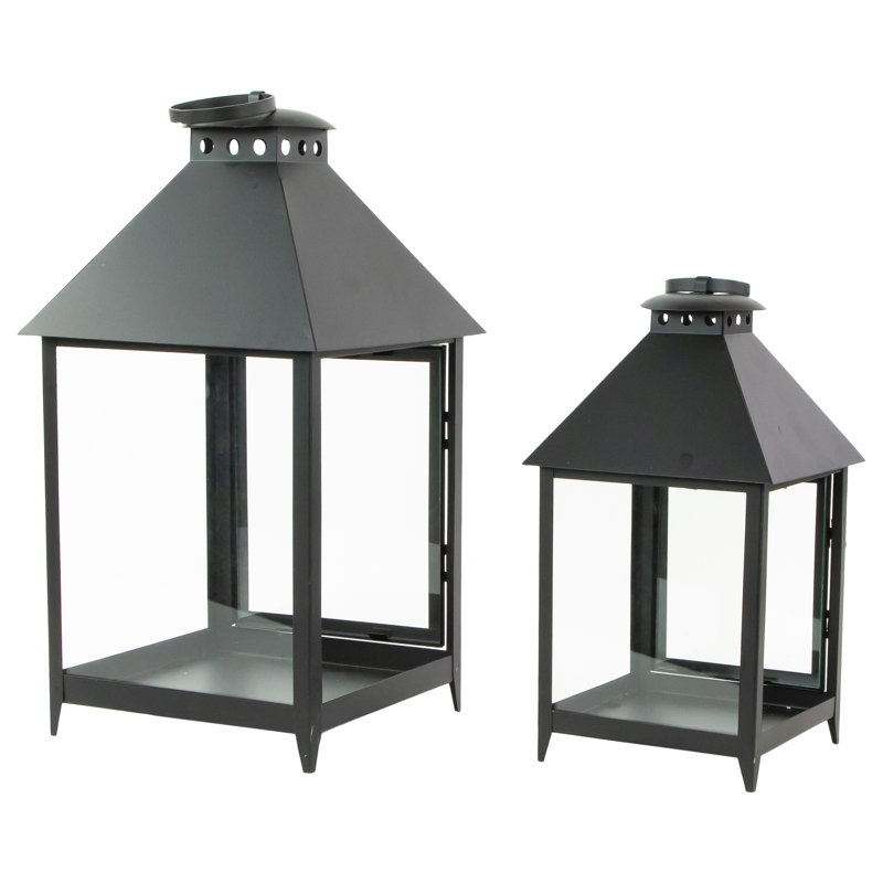 Black Modern Style Candle Lantern