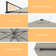 Rizvana 120'' × 120'' Square Cantilever Umbrella with Weight Base