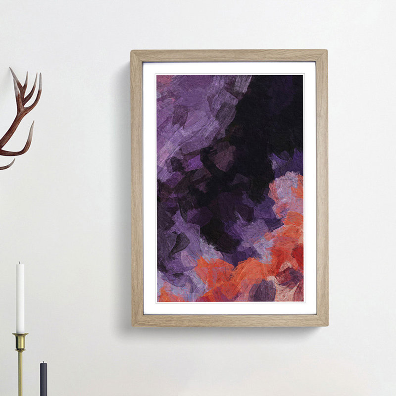 Curiosity in Abstract - Picture Frame Graphic Art Print, Oak Framed, 48cm H x 36cm W x 2cm D
