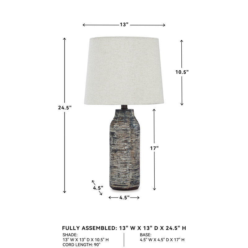 Ensemble de lampe de table 25,5 "Evalyn