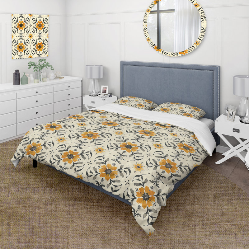Ensemble de housse de couette Farmhouse Beige, Housse de couette très grand + 2 taies décorativ