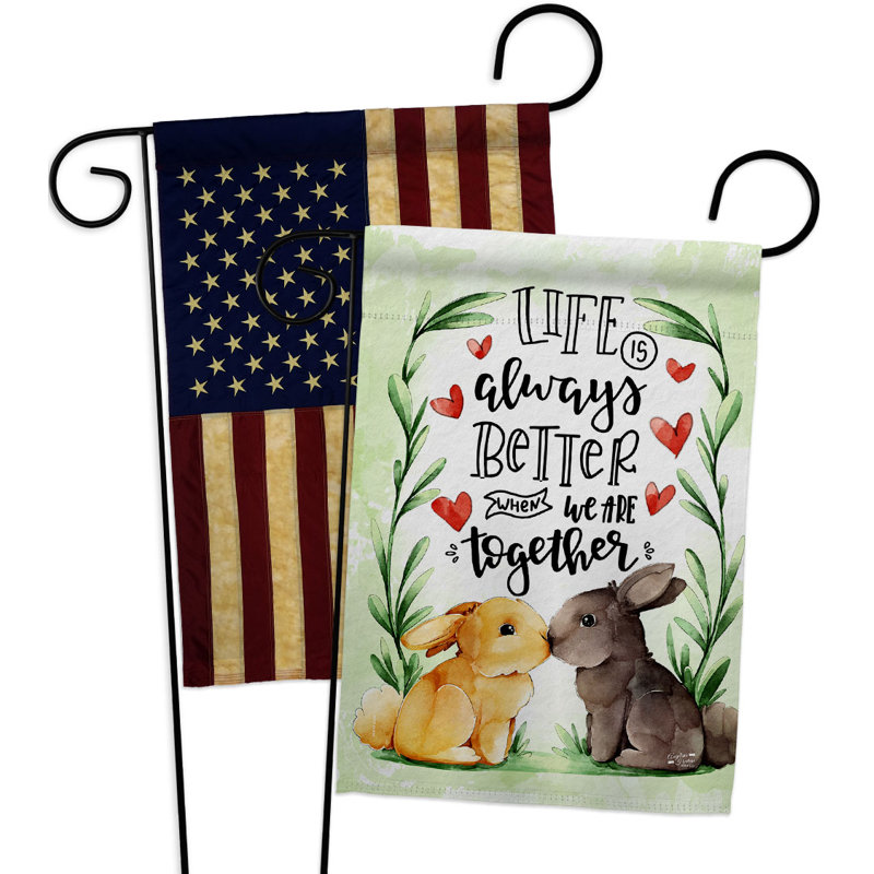 Double Sided 18.5'' H x 13'' W Polyester Garden Flag