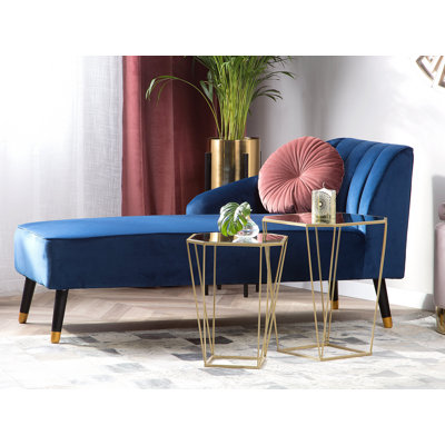 Darley Dale Glass Top Frame Nesting Tables