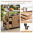 54.33" Outdoor Kitchen Island  With Stainless Steel Top-359020292