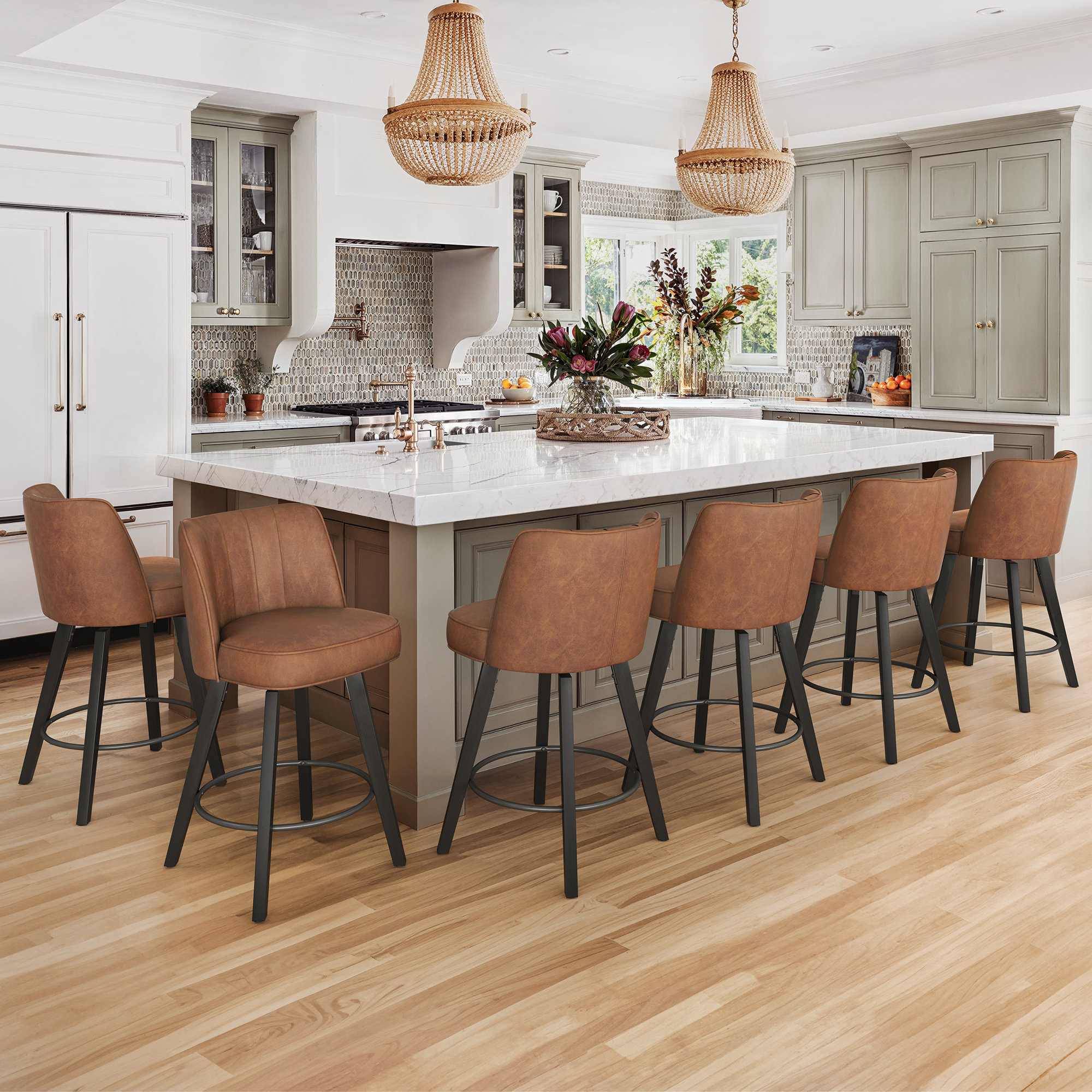 Red Barrel Studio® Paul Swivel 26'' Counter Stool & Reviews | Wayfair