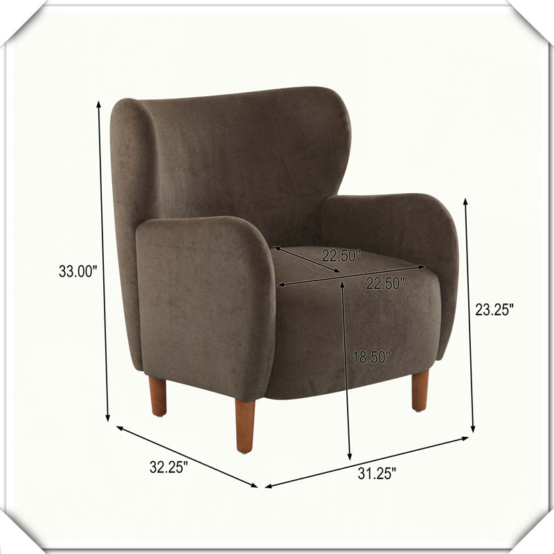 Fauteuil club à oreilles rembourré pour le confort de votre maison