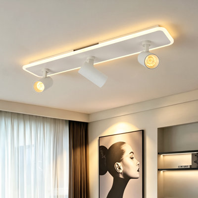 3-Light 23.62" LED Adjustable Fixed Track Lighting Head