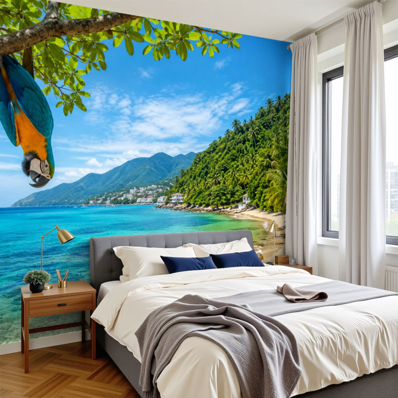 Papier peint adhésif auto-adhésif moderne pour la chambre à coucher Peel and Stick L 69 po x l 96 po
