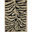 Cassandra Elegant Black Hand Tufted Wool Transitional Stripe Area Rug