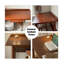 Bureau nordique en bois massif rétro