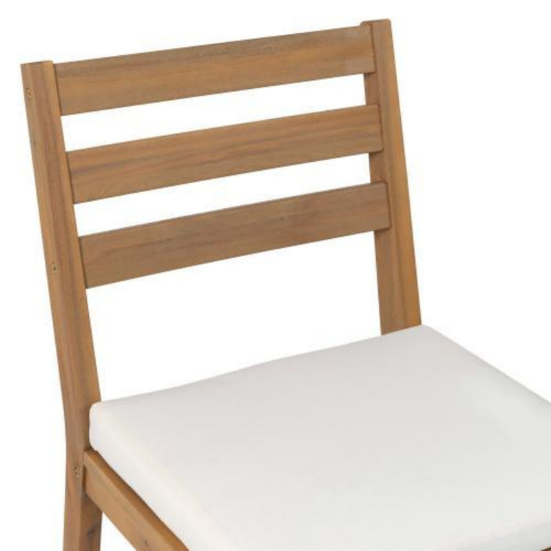 Ensemble de bar rustique avec chaises ergonomiques, Light Teak