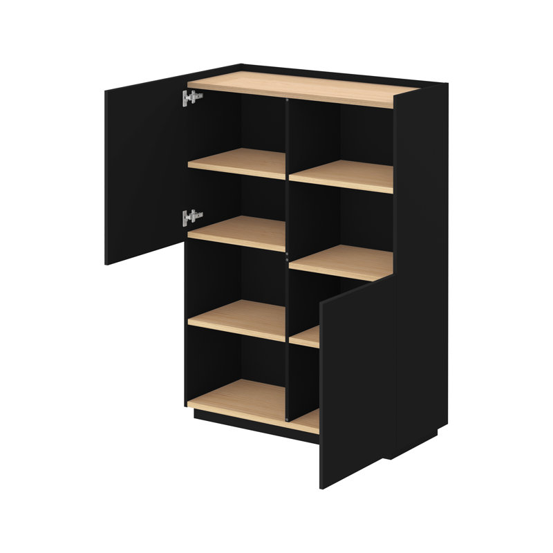 Tynan 100cm Sideboard, Light Oak/Black