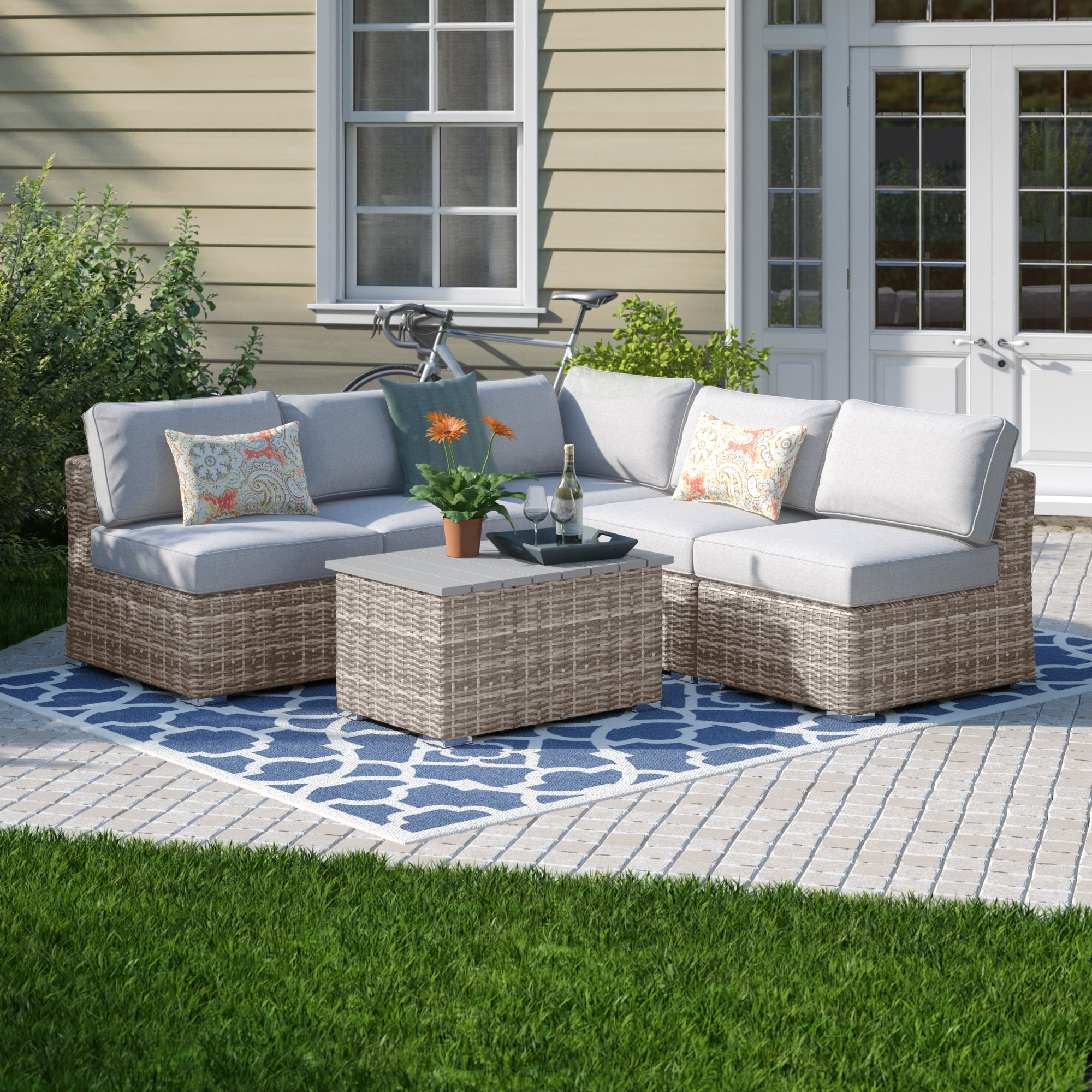 Outdoor Furniture Style Selections Glenn Hill Dining Chairs Glenn