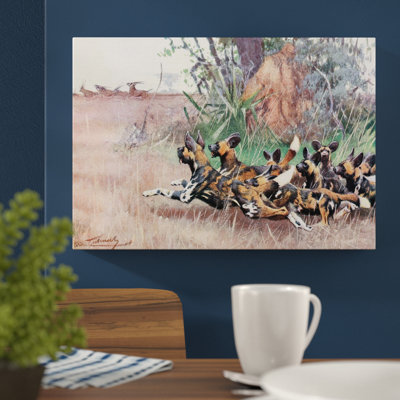Wilhelm Kuhnert - Wrapped Canvas Painting