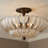 Libbie 4-Light Mottled Cocoa Semi-Flush Mount