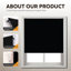 Thermal Blackout Roller Blind - Trimmable Cut to Size - Heavy Duty Metal Tube-1268557034-1268558598