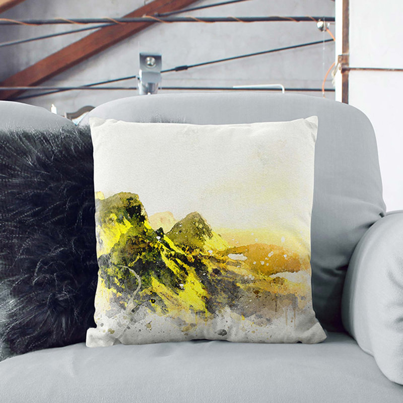 Square Throw Cushion, White, 55cm H x 55cm W x 20cm D