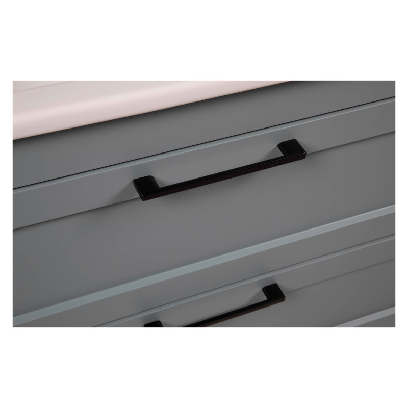 Meuble-lavabo mural moderne avec lavabo Palm Beach Green Matte Collection