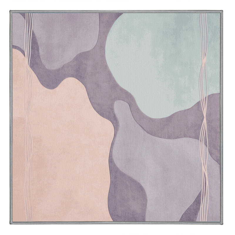 Seafoam Glow Rug, Square 3'