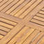Table d'extérieur pour terrasse en bois 47, dimensions 47,54 x 47,54, finition, résistance naturelle, assemblage requis, taille 47,54 pouces, souci du détail, inclus