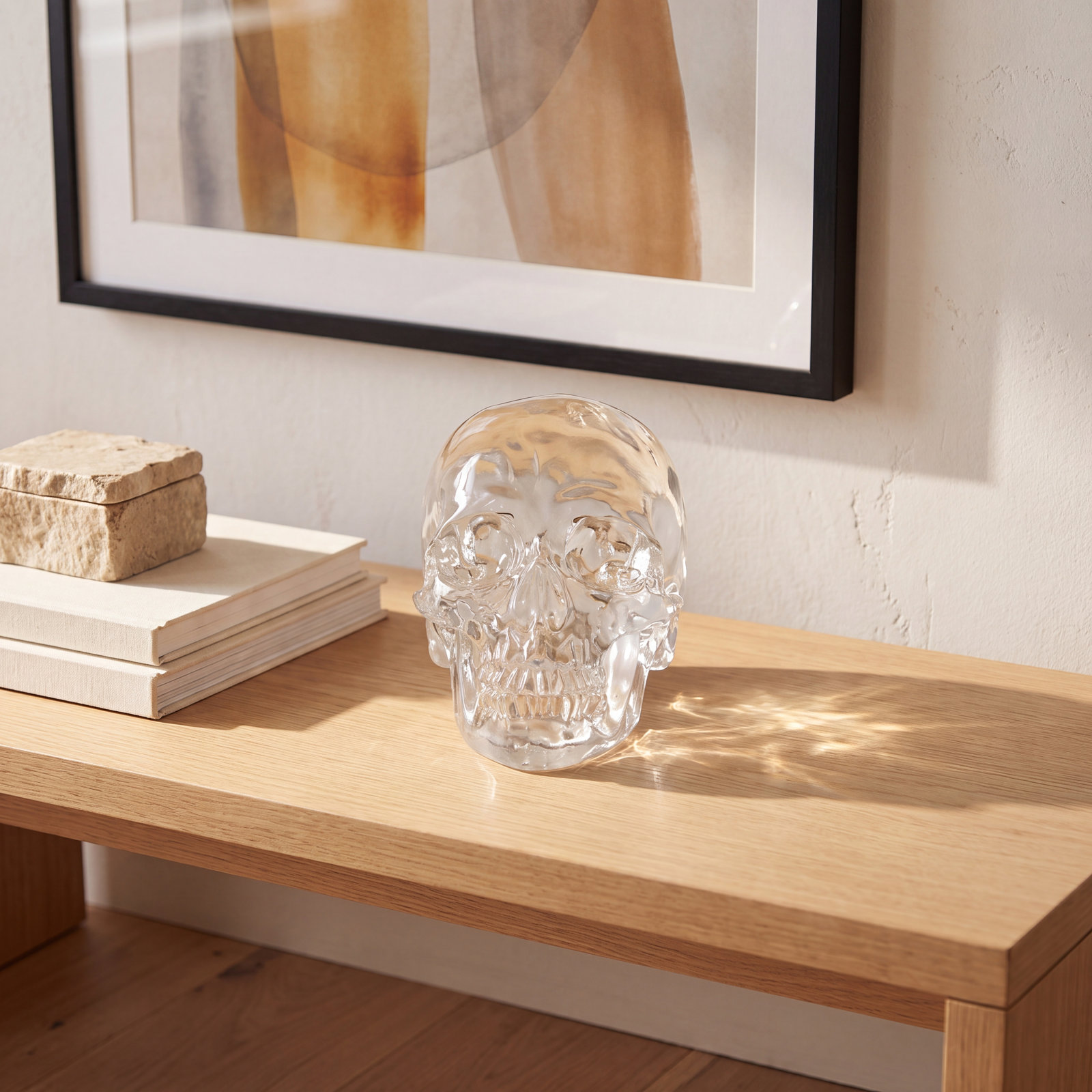 Borrero Faux Crystal Skull Figurine