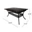 Table de salle à manger extensible pour patio - Aluminium fini cuivre. Idéal pour le jardin, le porche ou la terrasse. Couleur naturelle, style élégant. Structure extensible et brillante. Caractéristiques pratiques.