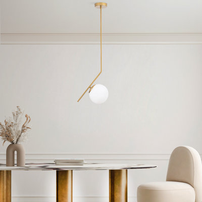 Elegant Gold Chandelier, Metal Body, 29.9 x 29.9 x 29.9 inches | Glass Cap, Socket Type: 1 x E27 Max 40W | Non-Adjustable Height, IP20 Rated | Perfect for Dining Room, Living Room & Entryways, Stylish Lighting Design