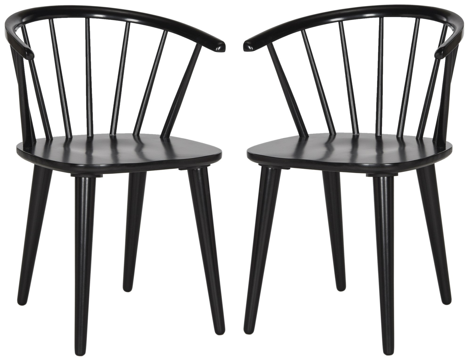 Baek 45cm H Solid Wood Windsor Back Side Chair (Set of 2)