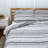 Coastal Stripes Collection Striped Microfiber Sheet Set-1914372975-1914380013