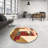 100% Machine Washable Abstract 4263 Area Rug-870821663