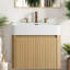 Meuble-lavabo flottant avec lavabo, contreplaqué 36 po, rangement pour salle de bain moderne-1250841167
