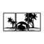 Élégant accessoire mural décoratif en métal (3 pièces), noir, 23,6 po x 15,7 po | Corps en métal durable, épaisseur: 0,06 pouce | Parfait pour la décoration intérieure moderne, design élégant et accrocheur-1864040888