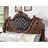 Traditional Bed Tufted Leatherette HB FB 1pc Bed Bedroom Furniture Wooden-140828114-140828124