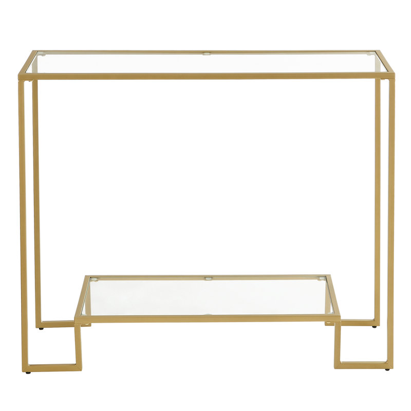 Gus 100cm Glass Top Console Table
