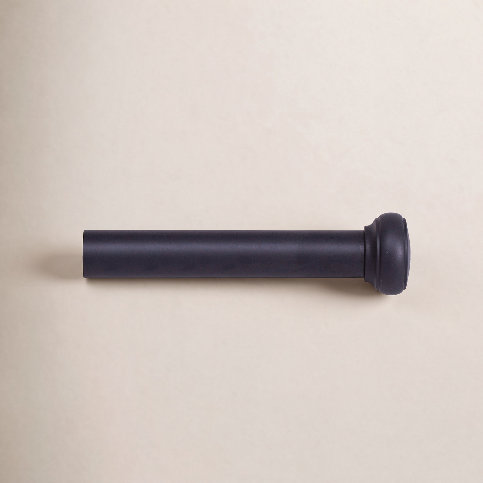 Kincaid 1" Single Curtain Rod, 37" - 72" , Black