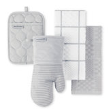 KitchenAid Onion Quilt Kitchen Towel, Oven Mitt & Potholder Set 4-Pack