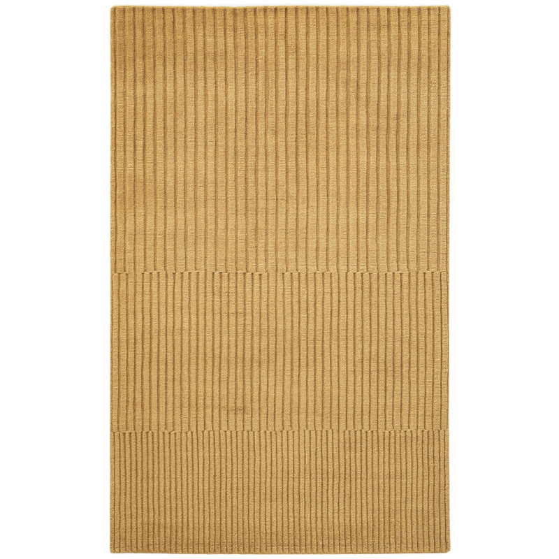 Corduroy Rug Hand Loomed Wool  Rug, Rectangle 2' x 3'