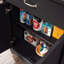 Chariot de cuisine / micro-ondes, finition noire